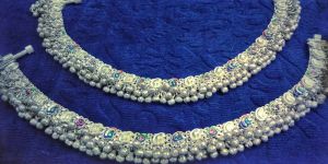 Silver Ahmedabadi Anklets
