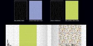 250x375 Mm Super Black Glossy Digital Wall Tiles