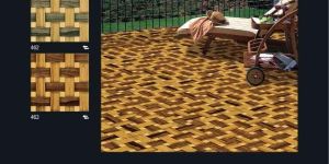 40x40 Mm Satin Gold Matt Floor Tiles