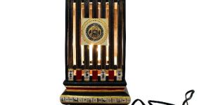 Wooden Square Table Lamp