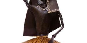 INDIKALA Rural Woman Iron Ghangra Doll ( 10 Inch Tall)