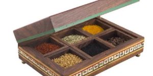 Multipurpose Rectangular Box with Six Detachable Compartments