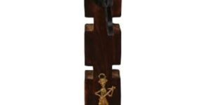 Warli & Dhokra Candle Stand ( 12 Inch )