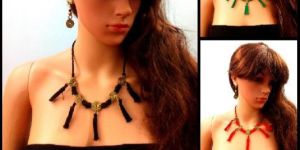 DOkra Necklace Handmade Tribal Indian Style Jewelry