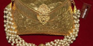 Hand Made Brass Clutch Purse Evening Bag