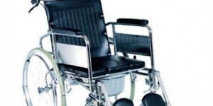 Reclining Wheelchair with Commode