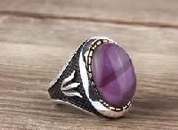 Silver Gemstone Ring