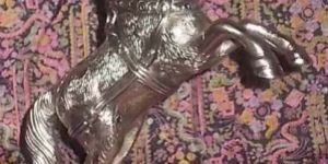 Silver Plated Aluminum Horse Statue
