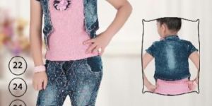 Denim Capri with Jacket and Inner