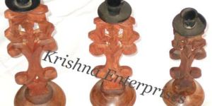 3set of Wooden Candle Stand