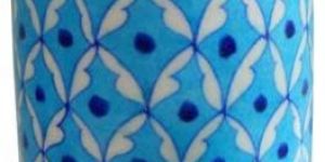 Blue Pottery Decorative Jar