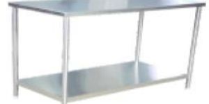 Work Table with Bottom Shelf