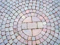 Ceramic Brick Pattern Garden Floor