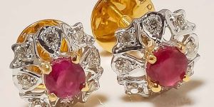 Fine Diamond Ear Studs