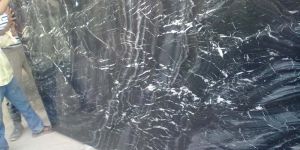 Black and Gold Marble Slab