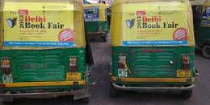 Auto Rickshaw Branding with Vinyl Pasting