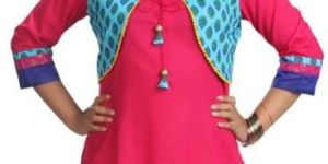 Cotton Anarkali Suit with Jacket