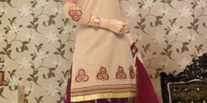 Chanderi Patiala Suit