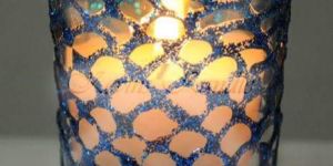 Hand Design Glass Aroma Candle