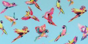 Polyester Helen Crepe Printed Fabric