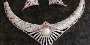 American Diamond Necklace Set