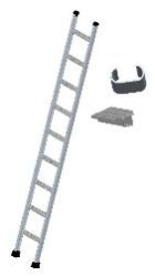 ALUMINIUM STRAIGHT HD WIDE STEPS LADDER