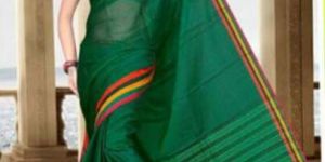 Mercerised Plain Cotton Sarees