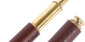Brass Telescope Leather Cover