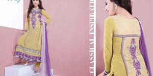 Traditional Party Wear Unstitched Dress Material