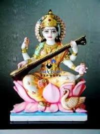 Marble Saraswati Statue