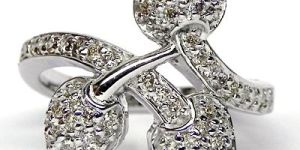 White Dimaond Ladies Ring
