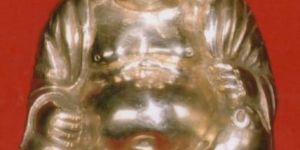 Brass Laughing Buddha Statue