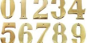 Brass Numerals