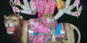 Marble Durga Sculpture