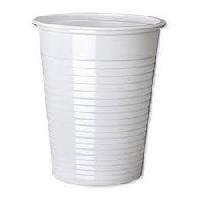 White Disposable Plastic Glass