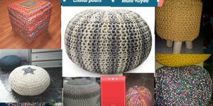 Chindi Poufs