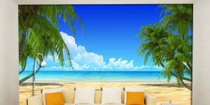 Sea Beach Customized Wallpaper